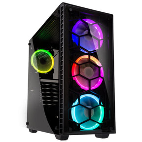 Kolink Observatory RGB Midi-Tower, Tempered Glass - Black Window Kolink