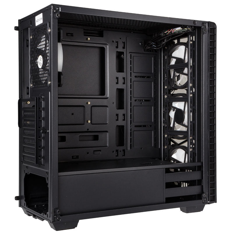 Kolink Observatory RGB Midi-Tower, Tempered Glass - Black Window Kolink