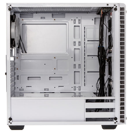Kolink Observatory RGB Midi-Tower, Tempered Glass - White Window Kolink