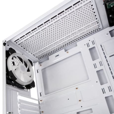 Kolink Observatory RGB Midi-Tower, Tempered Glass - White Window Kolink