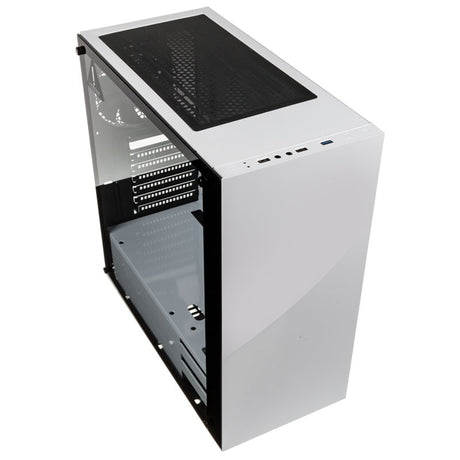 Kolink Stronghold Midi-Tower, Tempered Glass - White Window Kolink
