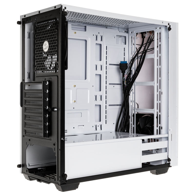 Kolink Stronghold Midi-Tower, Tempered Glass - White Window Kolink