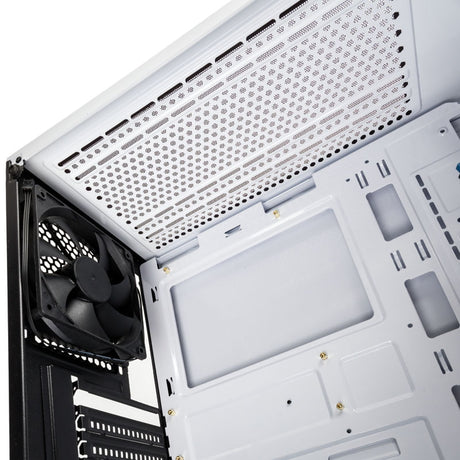 Kolink Stronghold Midi-Tower, Tempered Glass - White Window Kolink