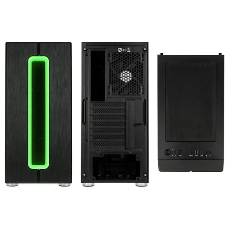 Kolink Nimbus RGB Midi-Tower, Tempered Glass - Black Kolink