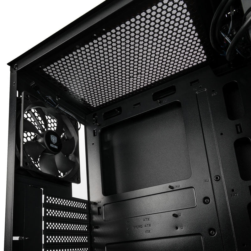 Kolink Nimbus RGB Midi-Tower, Tempered Glass - Black Kolink