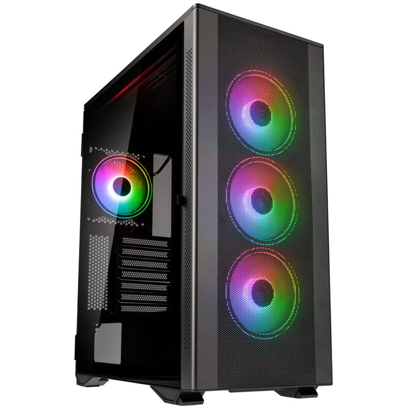Kolink Stronghold Prism ARGB Midi Tower Case - Gunmetal Grey Kolink