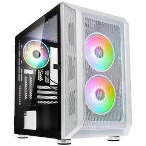 Kolink Citadel Mesh RGB Micro-ATX Case - White Kolink
