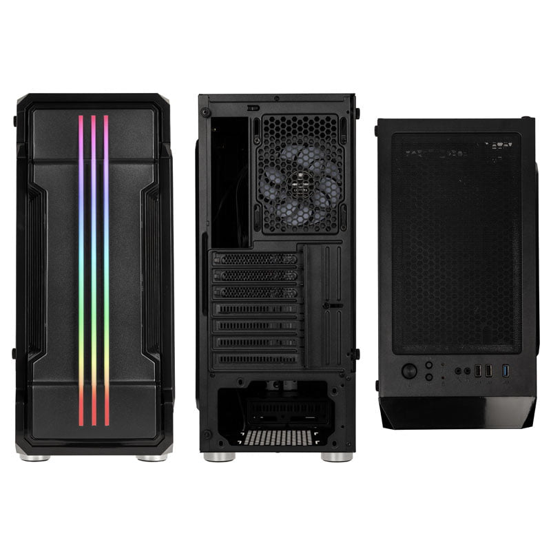Kolink Inspire Series K10 Midi-Tower ARGB Gaming Case-Black Window Kolink