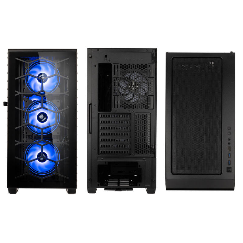 Kolink Observatory Y ARGB Midi-Tower Gaming Case-Black Window Kolink