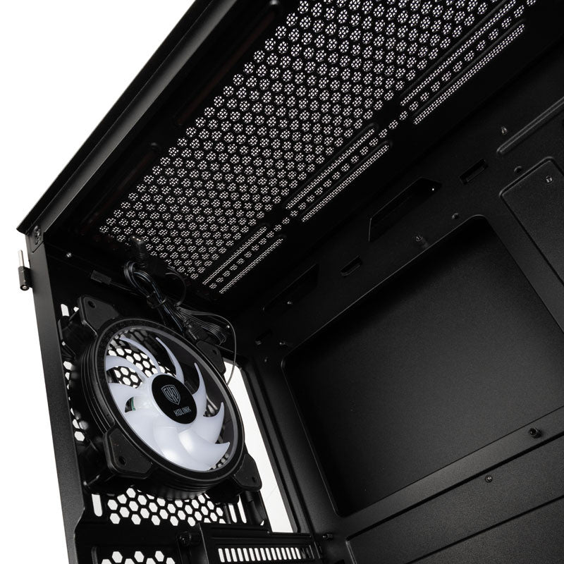 Kolink Observatory Y ARGB Midi-Tower Gaming Case-Black Window Kolink