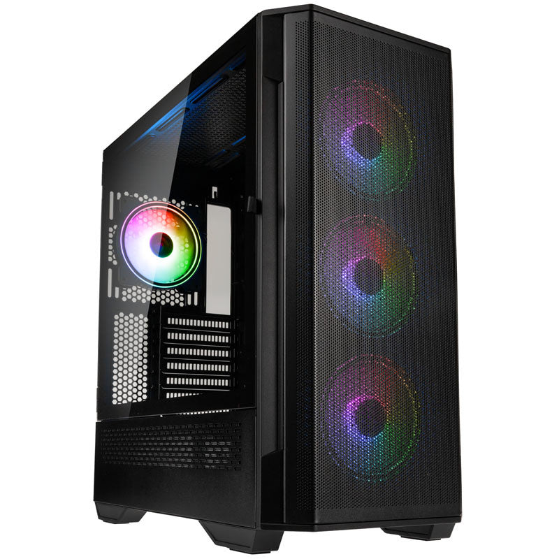 Kolink Observatory Y Mesh ARGB Midi-Tower Gaming Case-Black Window Kolink
