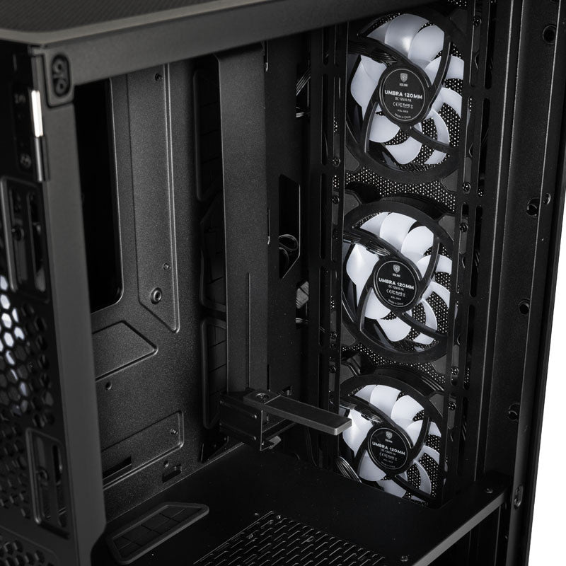 Kolink Observatory Y Mesh ARGB Midi-Tower Gaming Case-Black Window Kolink