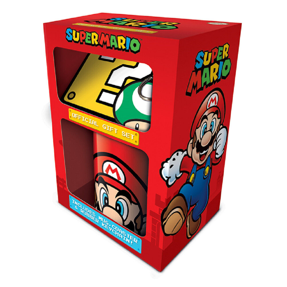 Super Mario Cup – Untersetzer- und Schlüsselanhänger-Set