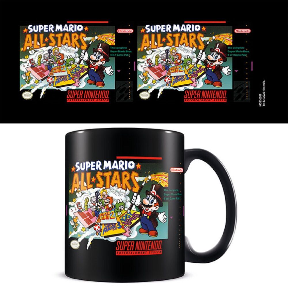 Super Nintendo Super Mario All Stars Black Kop