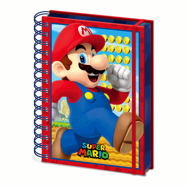 Super Mario (Core) A5 3D Wiro Notesbog 21 x 15 cm
