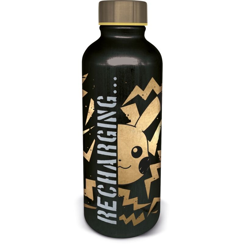 Metalflaske Pikachu Recharge (Sort) 755 ml