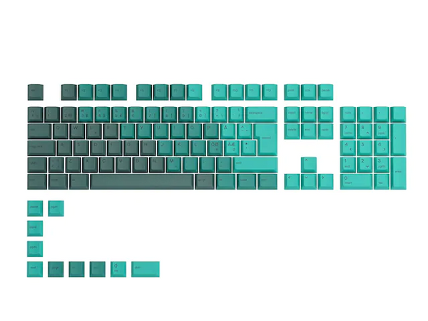 Glorious GPBT-Tastenkappen – 115 PBT-Tastenkappen, ISO, Nordic-Layout, Regenwald