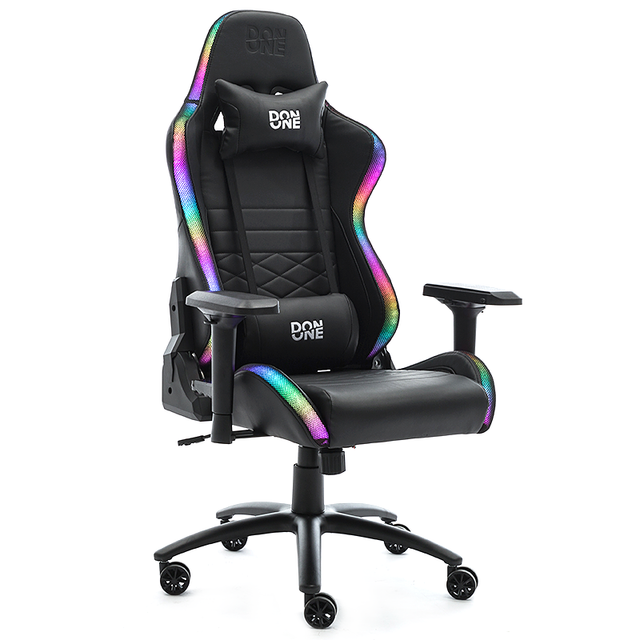 DON ONE - Valentino RGB Gamer stol MK3 - PU Læder - Op til 120 Kg DON ONE