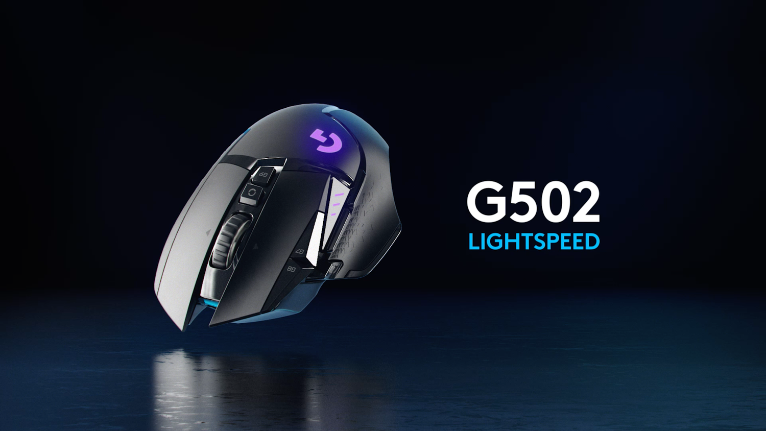 Logitech - G502 Trådløs Lightspeed Sort Gamer Mus Logitech