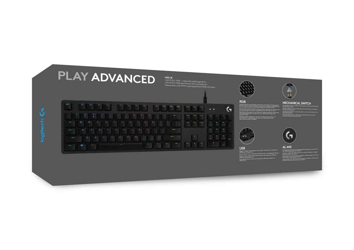 Logitech G512 SE LIGHTSYNC RGB Mekanisk gaming tastatur Logitech