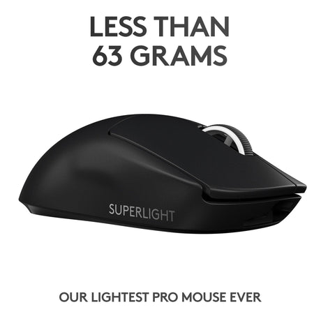 Logitech - PRO X SUPERLIGHT Trødløs Gaming mus - Sort Logitech