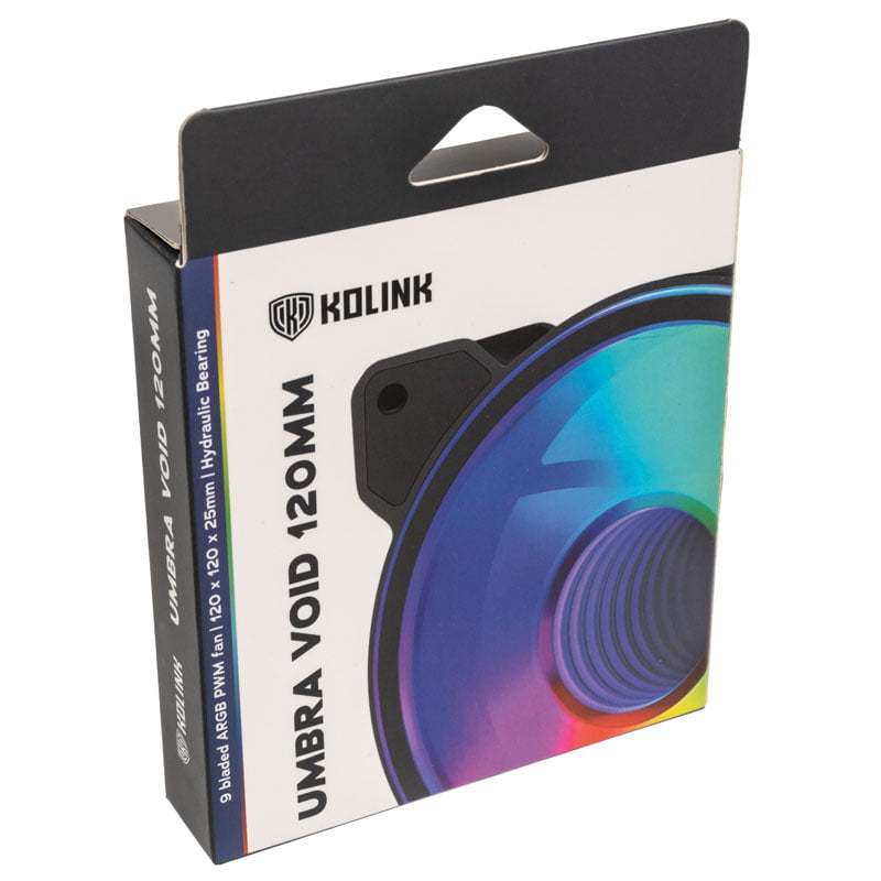 Kolink Umbra Void HDB ARGB LED PWM Case Fan-120mm Kolink