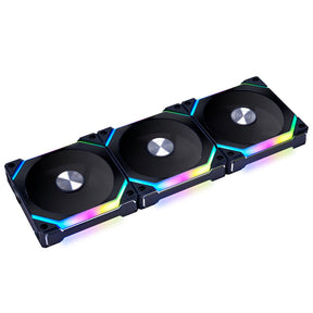 Lian Li UNI FAN SL V2 120 RGB PWM Fan 3 Pack, Black - 120 mm, 28mm frame Lian Li