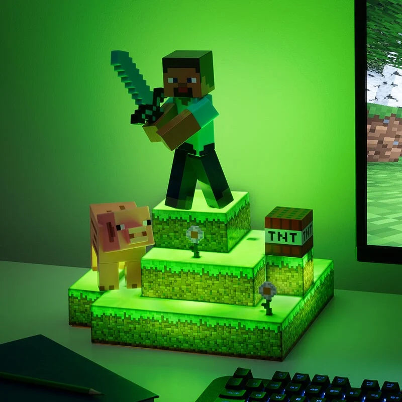 Minecraft Steve Diamant Lampe - 30cm Paladone