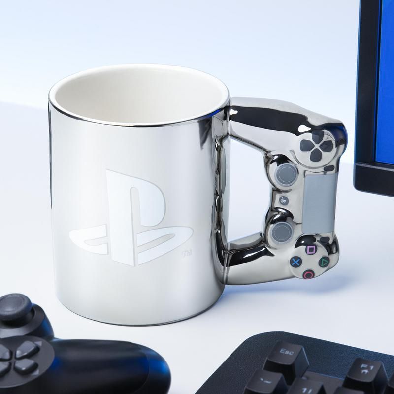 Playstation DS4 Silberne Controller-Tasse 