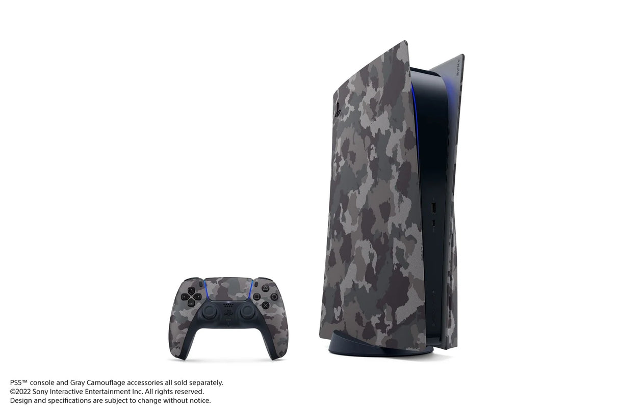 PS5 Standard Cover Grey Camo Sony