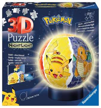 Ravensburger – 3D-Pokémon-Nachtlicht-Puzzle – 72 Teile