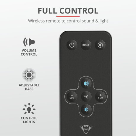 Trust GXT 629 Tytan RGB Illuminated 2.1 Speaker Set Trust