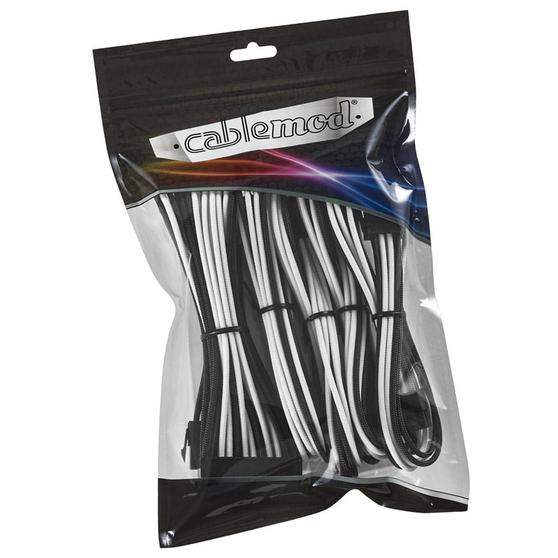 CableMod Classic ModMesh Cable Extension Kit - 8+6 Series - black/white CableMod