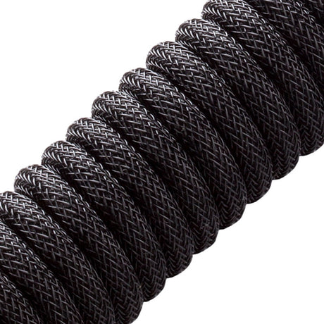 CableMod Pro Coiled Keyboard Cable USB A to USB Type C, Midnight Black - 150cm CableMod