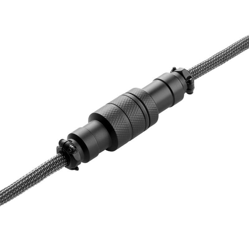 CableMod Pro Spiraltastaturkabel USB-C auf USB Typ A, Karbongrau – 150 cm