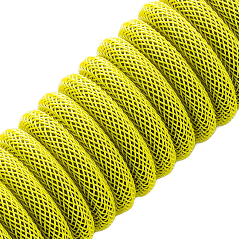 CableMod Pro Spiraltastaturkabel USB-C auf USB Typ A, Dominatorgelb – 150 cm