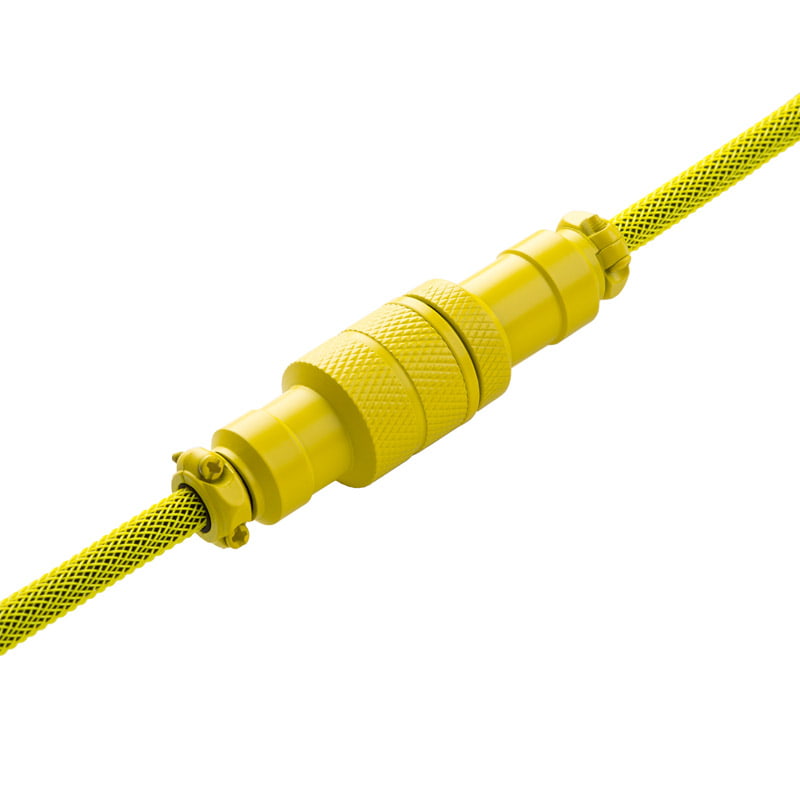 CableMod Pro Spiraltastaturkabel USB-C auf USB Typ A, Dominatorgelb – 150 cm
