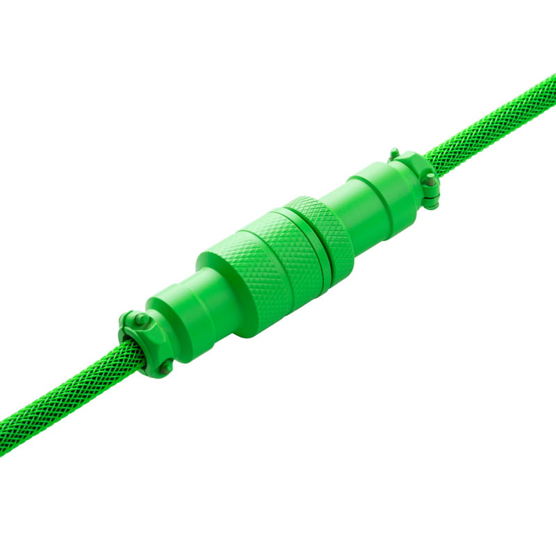 CableMod Pro Coiled Keyboard Cable USB A to USB Type C, Viper Green - 150cm CableMod