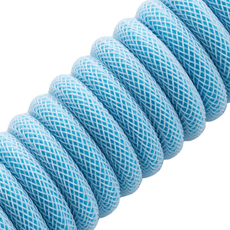 CableMod Pro Coiled Keyboard Cable USB A to USB Type C, Blueberry Cheesecake - 150cm - Geekd Gamernes valg