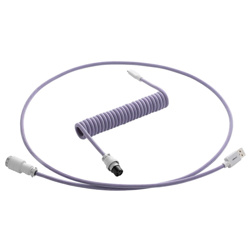 CableMod Pro Coiled Keyboard Cable USB A to USB Type C, Rum Raisin - 150cm CableMod