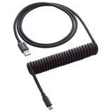 CableMod Classic Spiral-Tastaturkabel USB-C auf USB Typ A, Mitternachtsschwarz – 150 cm