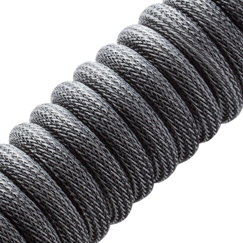 CableMod Classic Coiled Keyboard Cable USB A to USB Type C, Carbon Grey - 150cm CableMod
