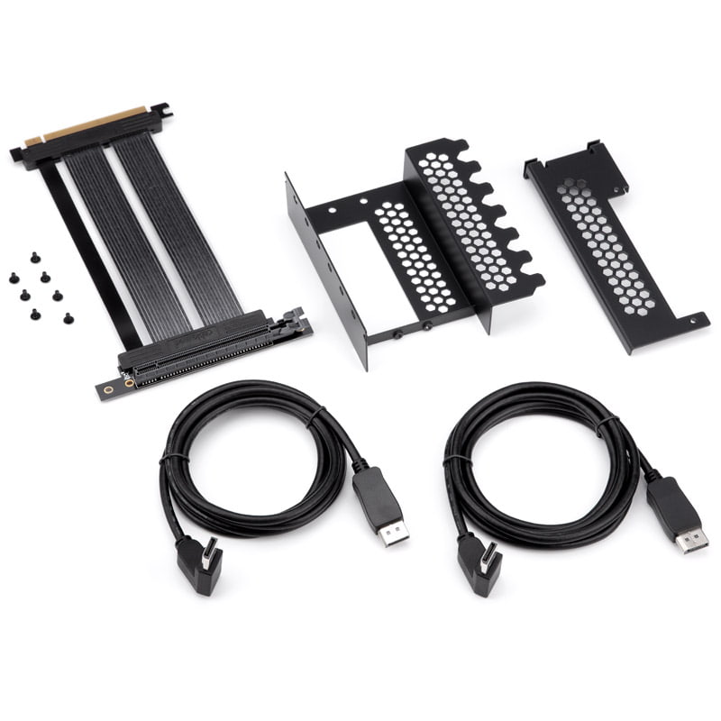 CableMod Vertikale PCI-e-Halterung PCI-e 4.0 Edition, 2x DisplayPort – schwarz