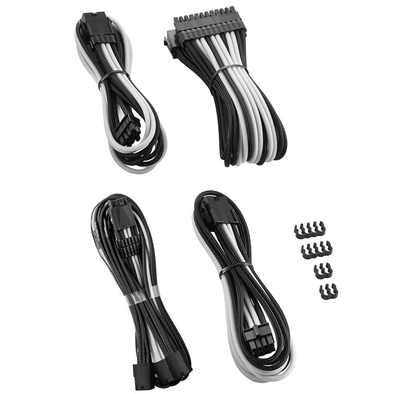 CableMod Pro ModMesh 12VHPWR Kabelverlängerungsset – schwarz/weiß