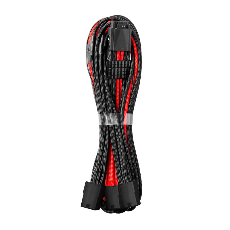 CableMod Pro ModMesh 12VHPWR auf 3x PCI-e Kabel – 45 cm, schwarz/rot
