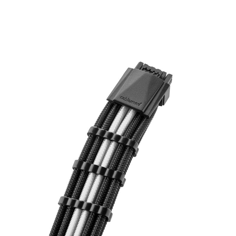 CableMod Pro ModMesh 12VHPWR auf 3x PCI-e Kabel – 45 cm, schwarz/weiß