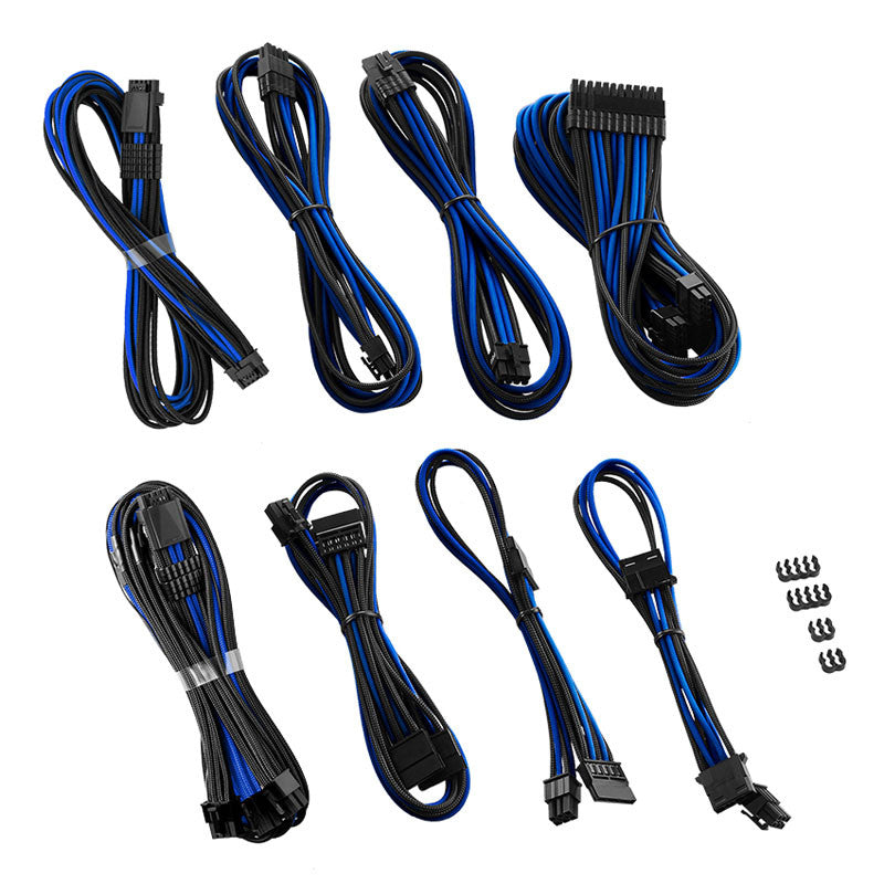 CableMod RT-Series Pro ModMesh 12VHPWR Dual-Kabel-Kit für ASUS/Seasonic – schwarz/blau