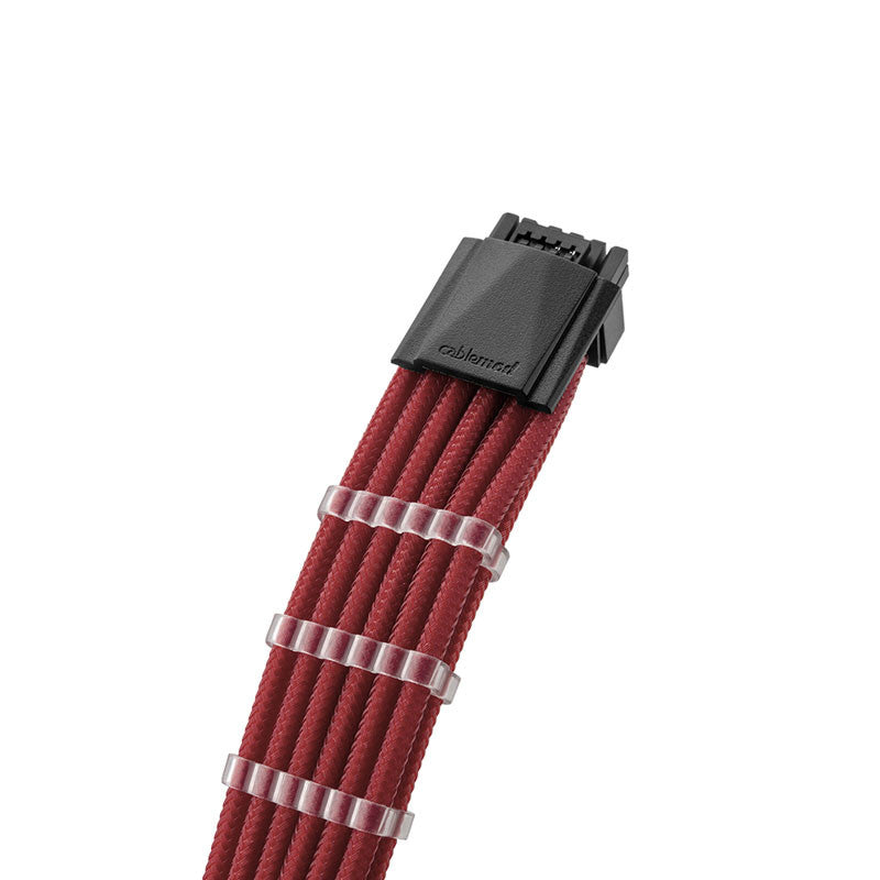 CableMod RT-Series Pro ModMesh 12VHPWR auf 3x PCI-e Kabel für ASUS/Seasonic – 60 cm, dunkelrot