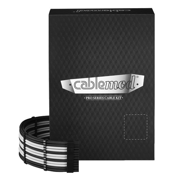 CableMod PRO ModMesh C-Series AXi, HXi RM Kabelset – schwarz/weiß