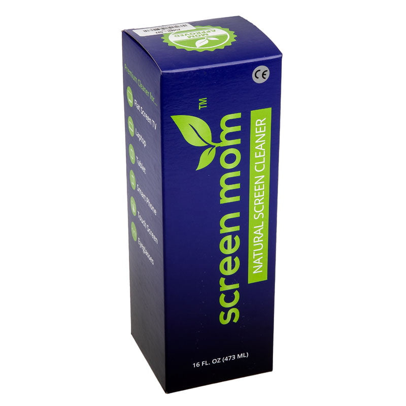 IT Dusters ScreenMom Screen cleaner - 475ml, based on natural plant ingredient, 40cm purple microfiber cloth included IT Dusters